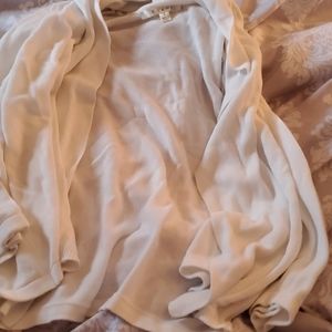 White cardigan